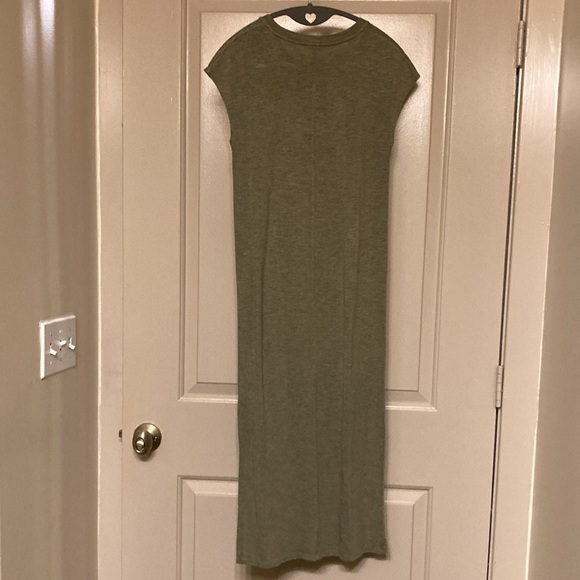 Madewell Green Crew Neck T-Shirt Dress- Size XS - Picture 4 of 5